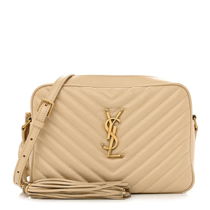 Saint Laurent Calfskin Matelasse Monogram Lou Camera Bag Nude Powder 1 of 11