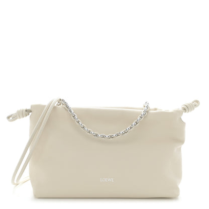 Loewe Mellow Nappa Medium Donut Chain Flamenco Knot Clutch Sea Salt 1 of 10