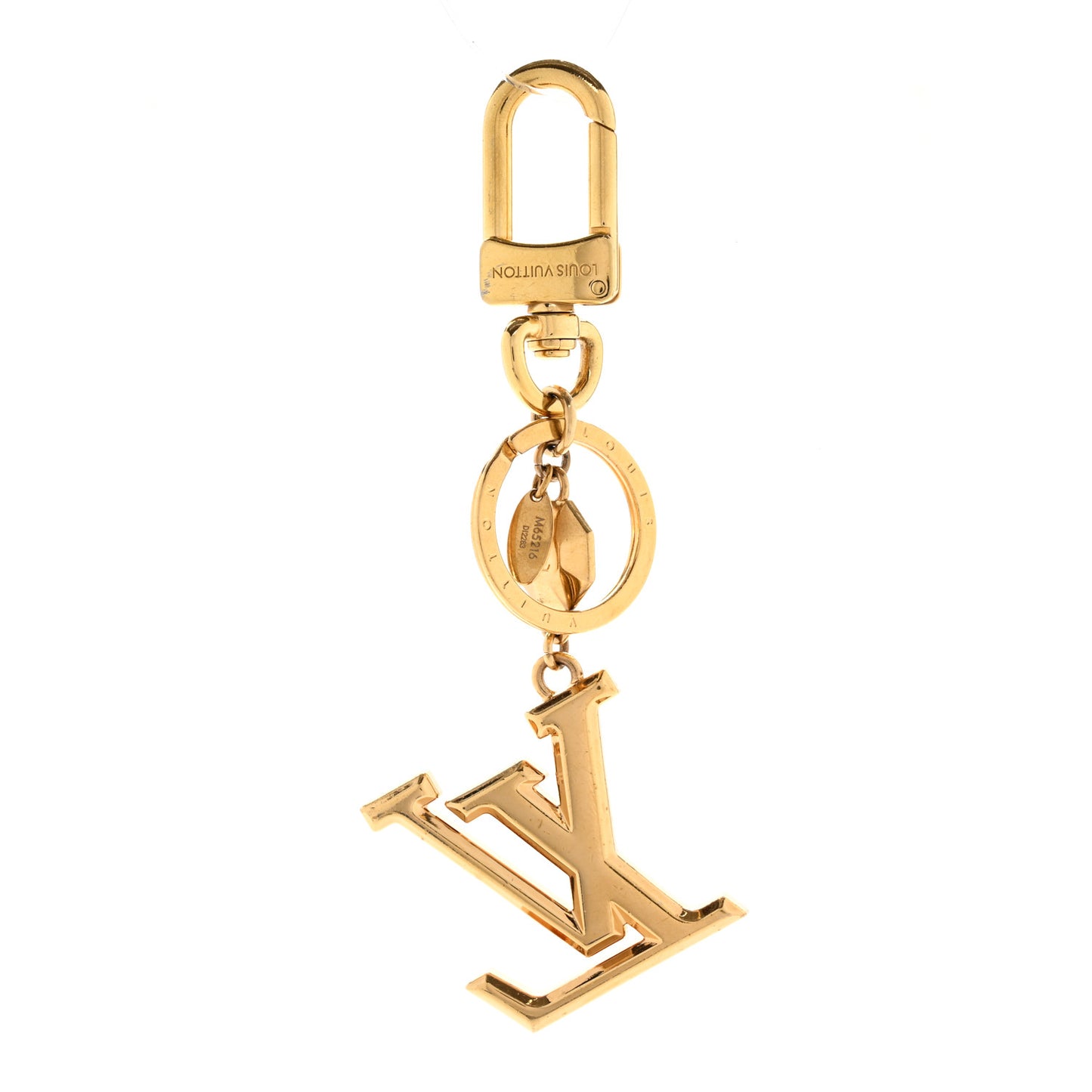 LV Facettes Bag Charm Key Holder Gold