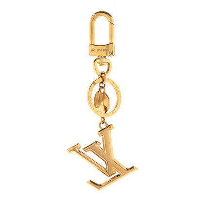 Louis Vuitton LV Facettes Bag Charm Key Holder Gold 4 of 4