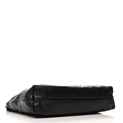 Chanel Shiny Calfskin Quilted Small Chanel 22 Black 4 of 11