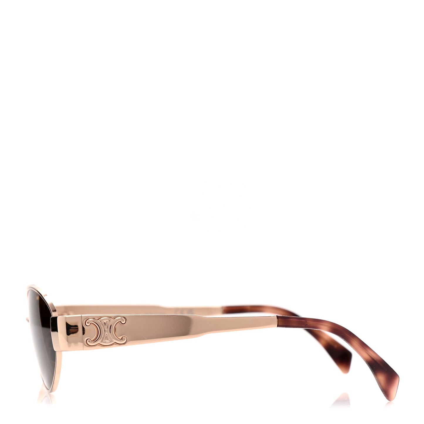 Metal Triomphe 01 Sunglasses CL40235U Rose Gold Brown