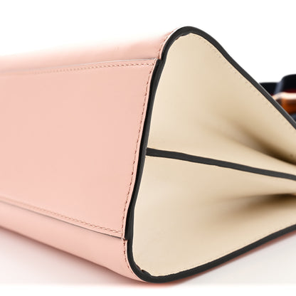 Gucci Nappa Bamboo Web Mini Nymphaea Top Handle Bag Perfect Pink Mystic White 9 of 11