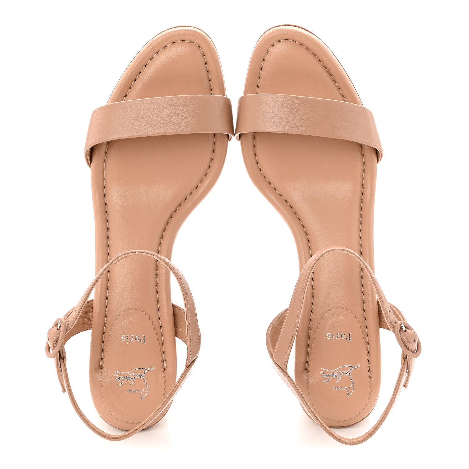 Christian Louboutin Nappa Miss Jane 55 Sandal 39.5 Blush 2 of 8