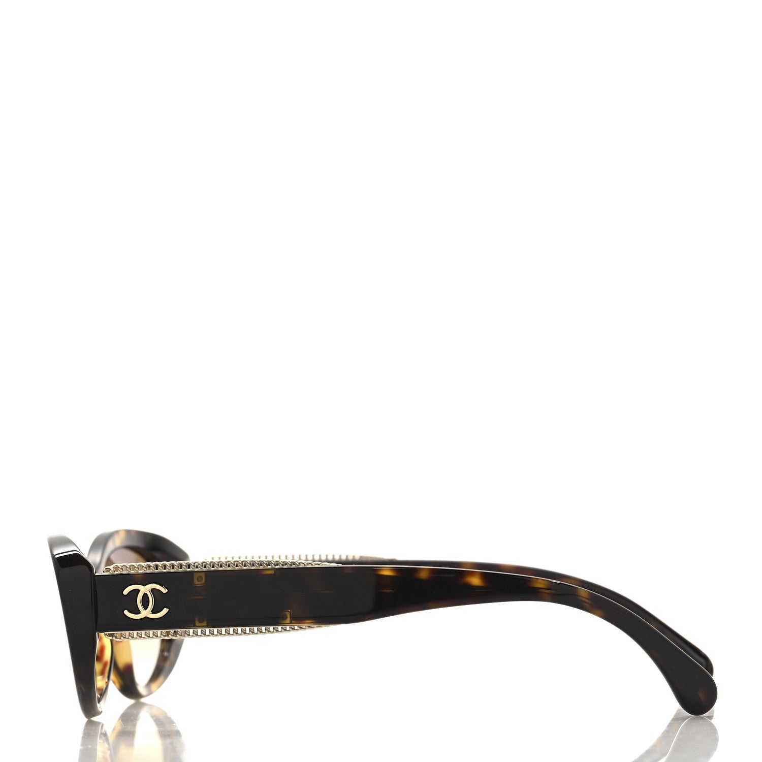 Chanel Acetate Oval Sunglasses 5515 Tortoise 3 of 7