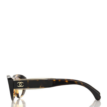 Chanel Acetate Oval Sunglasses 5515 Tortoise 3 of 7