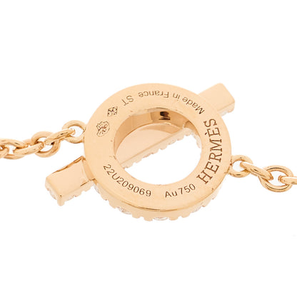 Hermes 18K Rose Gold Diamond Finesse Bracelet ST 3 of 3