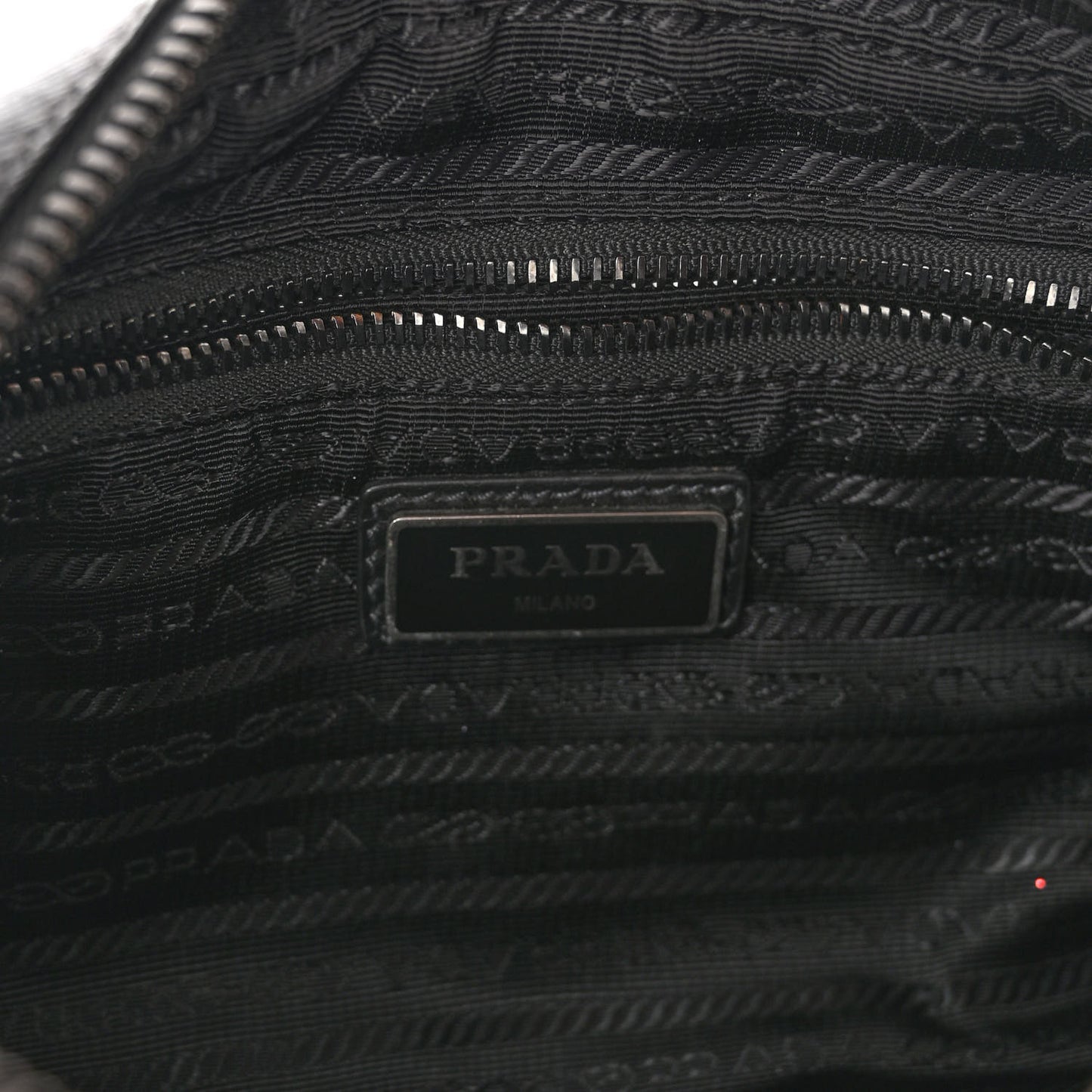Saffiano Travel Belt Bag Black Platino