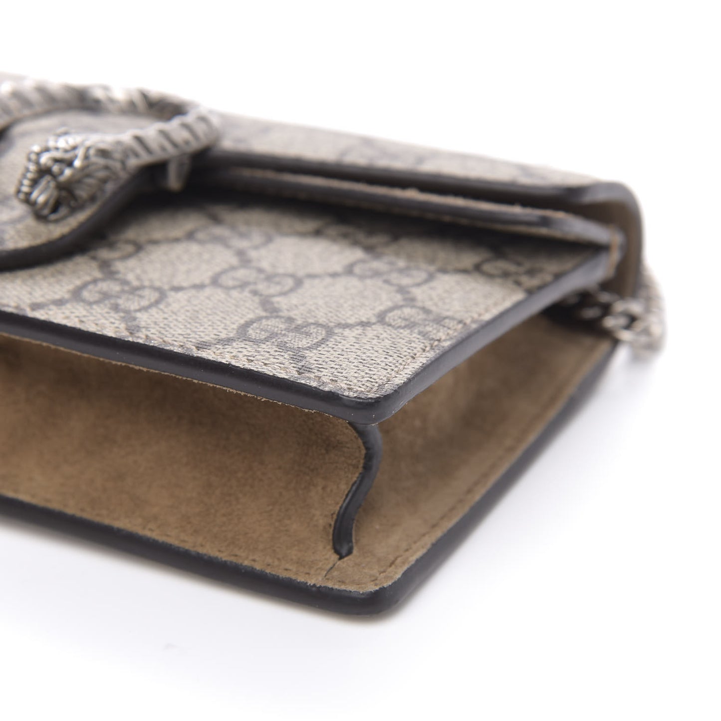 GG Supreme Monogram Super Mini Dionysus Shoulder Bag Taupe