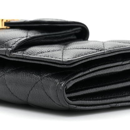 Chanel Caviar Quilted Pocket Twins Wallet On Chain WOC Black 12 of 17