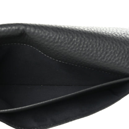 Fendi Cuoio Romano Selleria Mini Peekaboo Clutch Wallet Asfalto 7 of 9