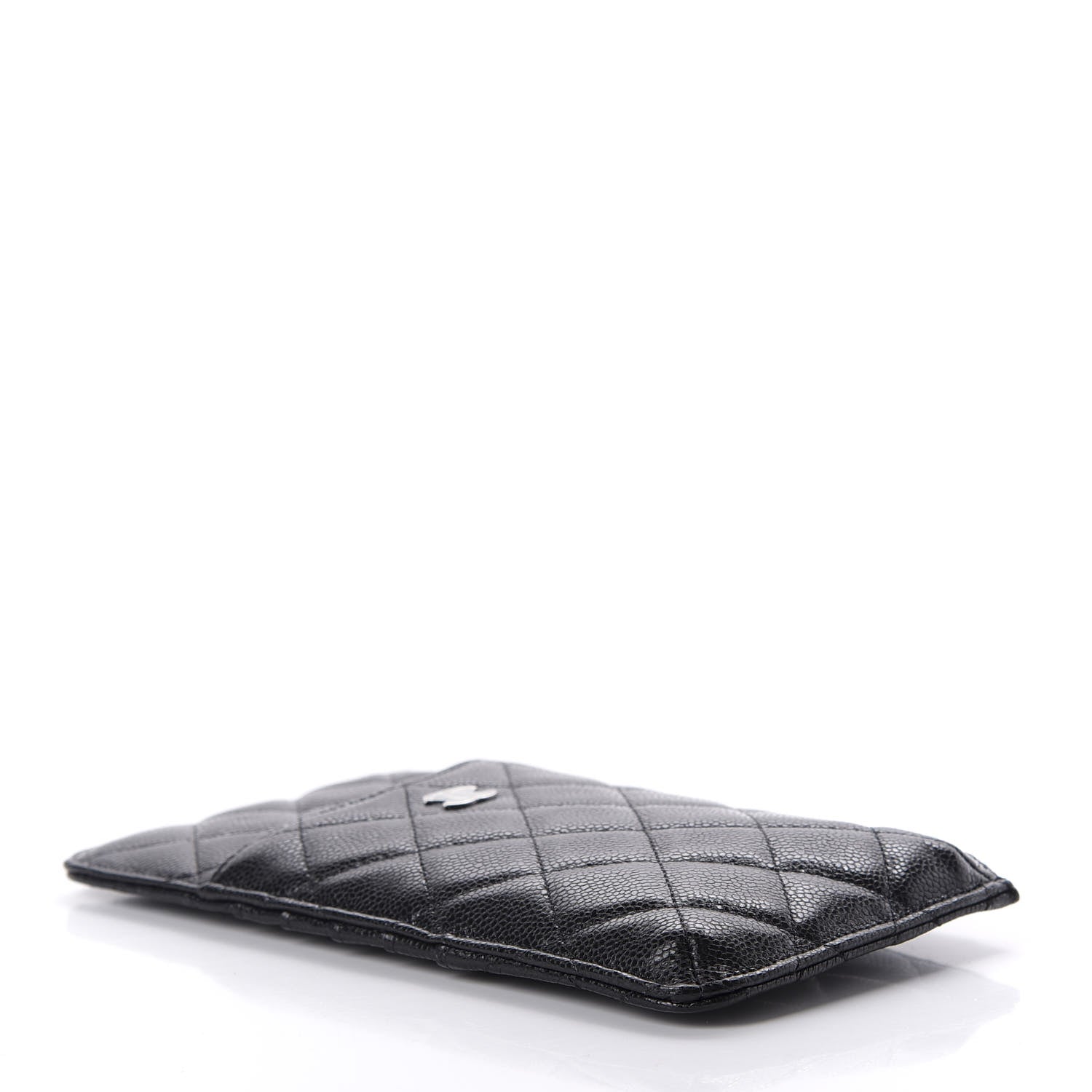 Chanel Caviar Quilted Classic Flat Wallet Pouch Black 4 of 8