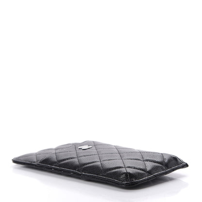 Chanel Caviar Quilted Classic Flat Wallet Pouch Black 4 of 8