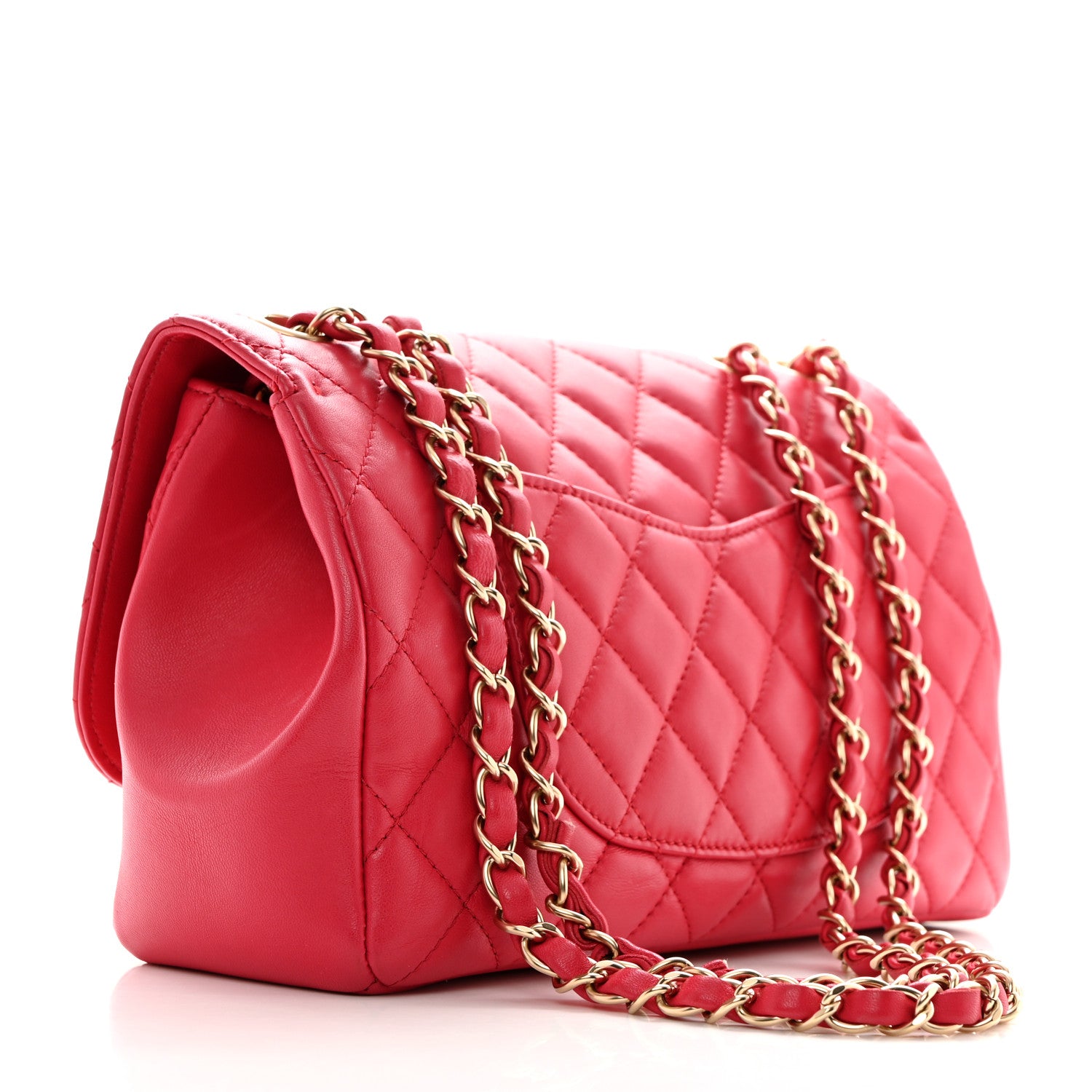 Chanel Lambskin Quilted Medium Mademoiselle Chic Flap Pink 2 of 10