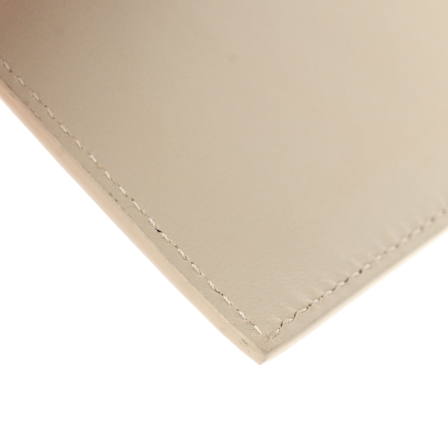 Calfskin Monogram Fragments Zippered Card Case Crema Soft