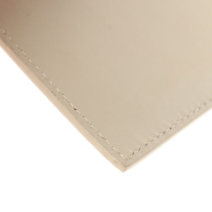 Saint Laurent Calfskin Monogram Fragments Zippered Card Case Crema Soft 9 of 12