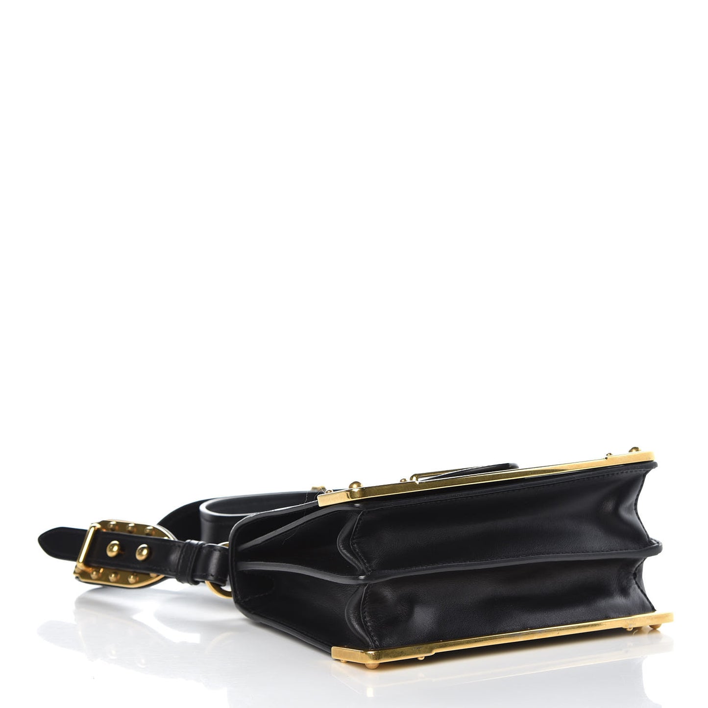 City Calf Saffiano Cahier Bag Black