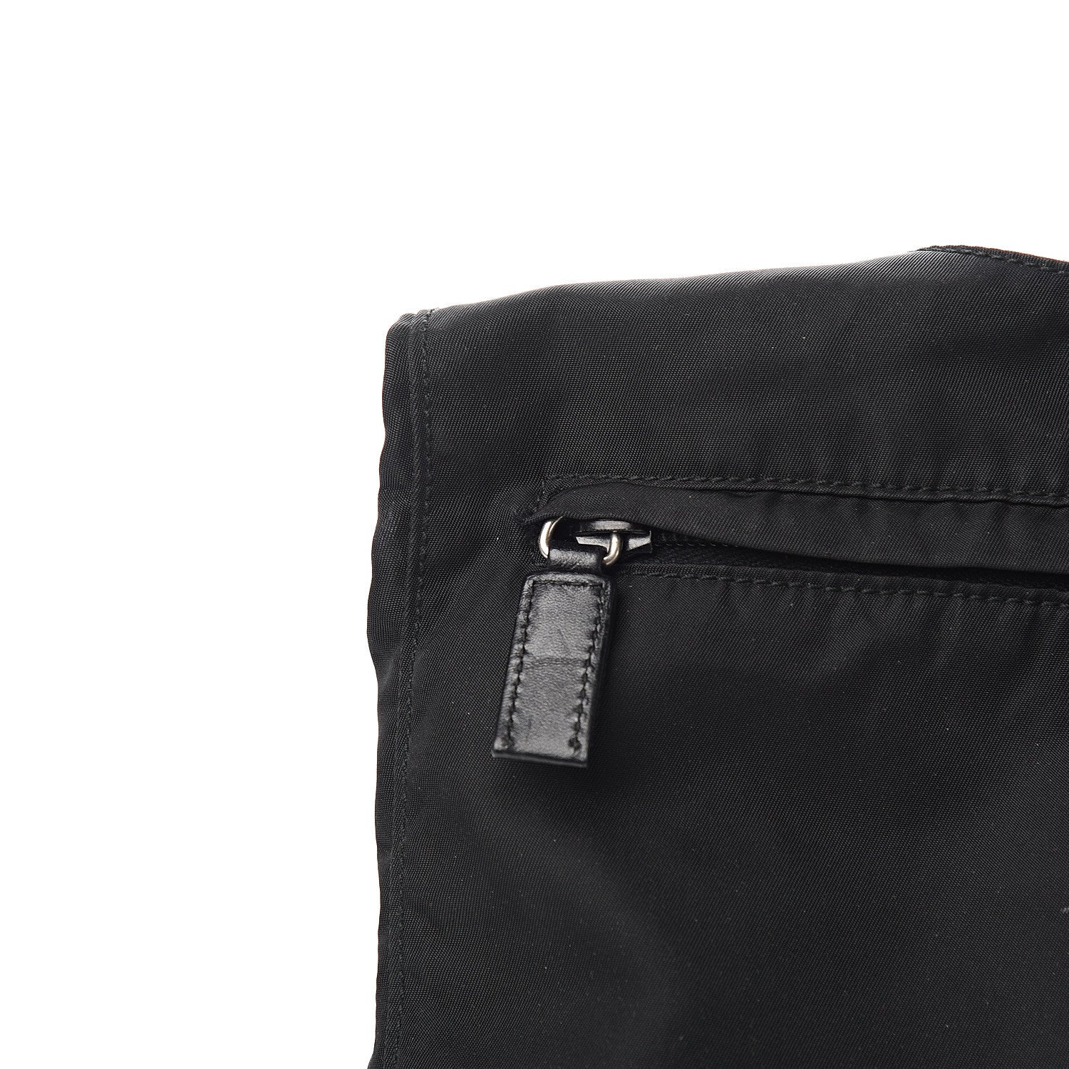 Prada Nylon Flat Messenger Bag Black 9 of 9
