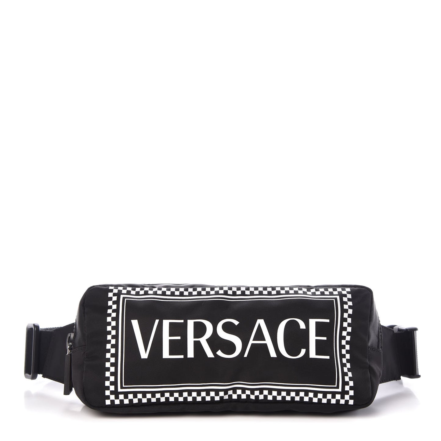 Nylon Logo Two Tone Belt Bag Black