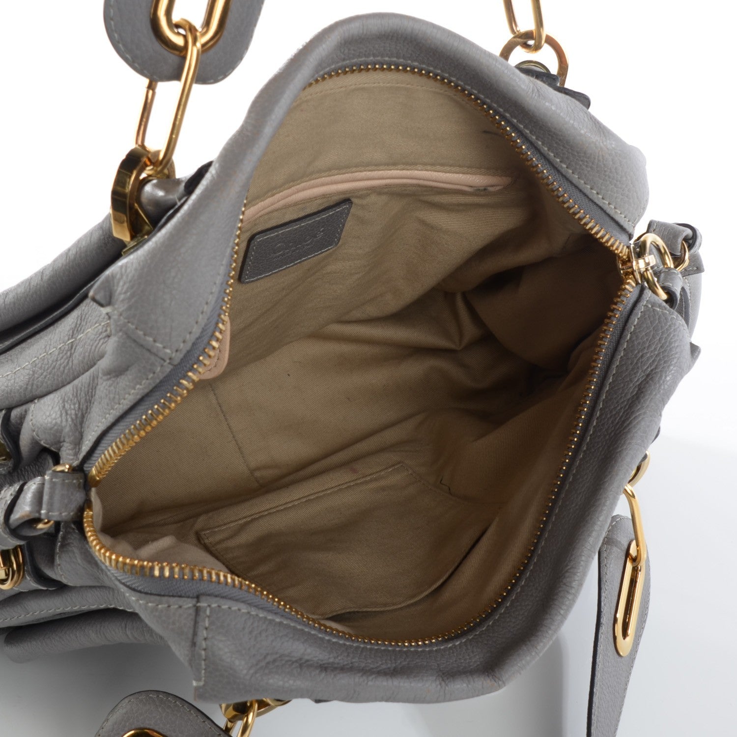 Chloe Calfskin Small Paraty Cashmere Grey 5 of 14