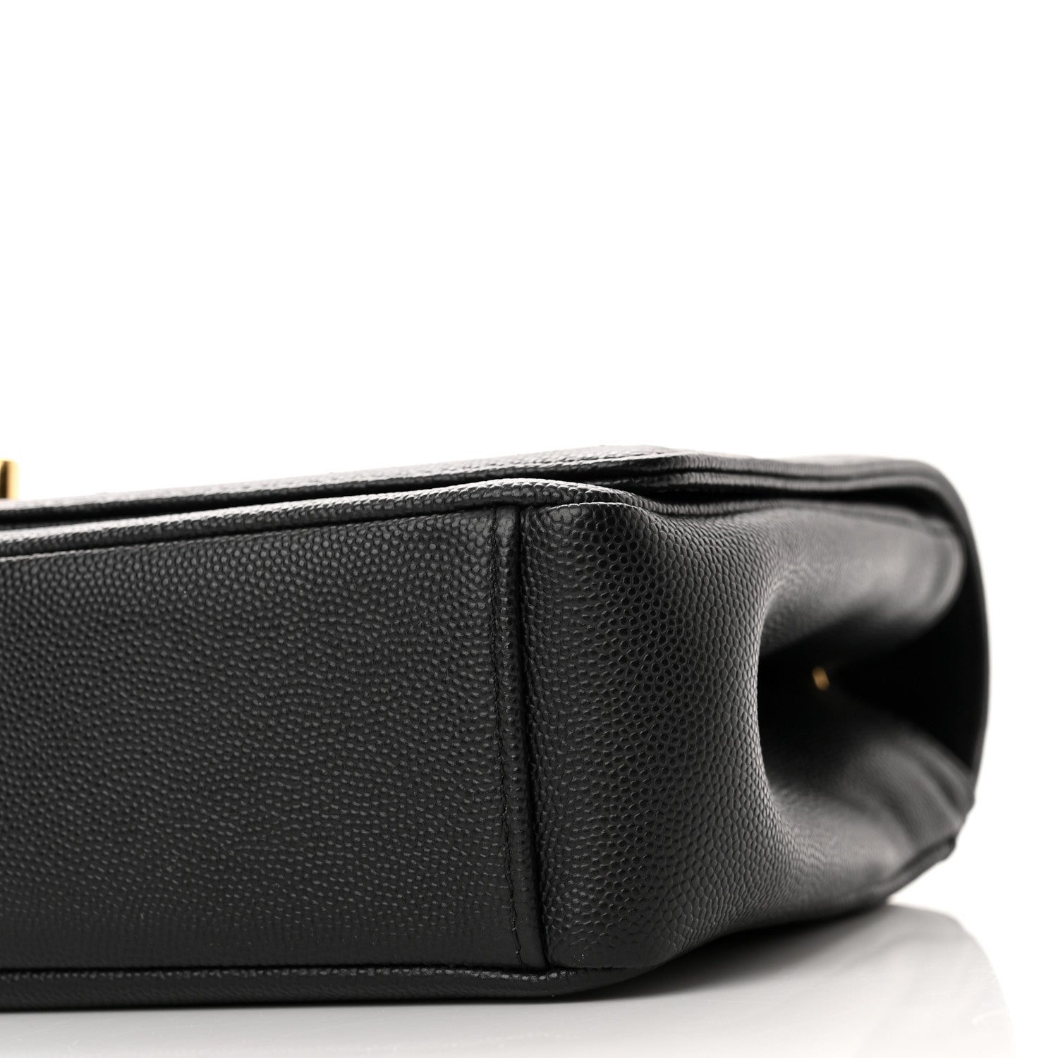 Chanel Grained Calfskin Embroidered Captain Gold Flap Bag Black 10 of 11