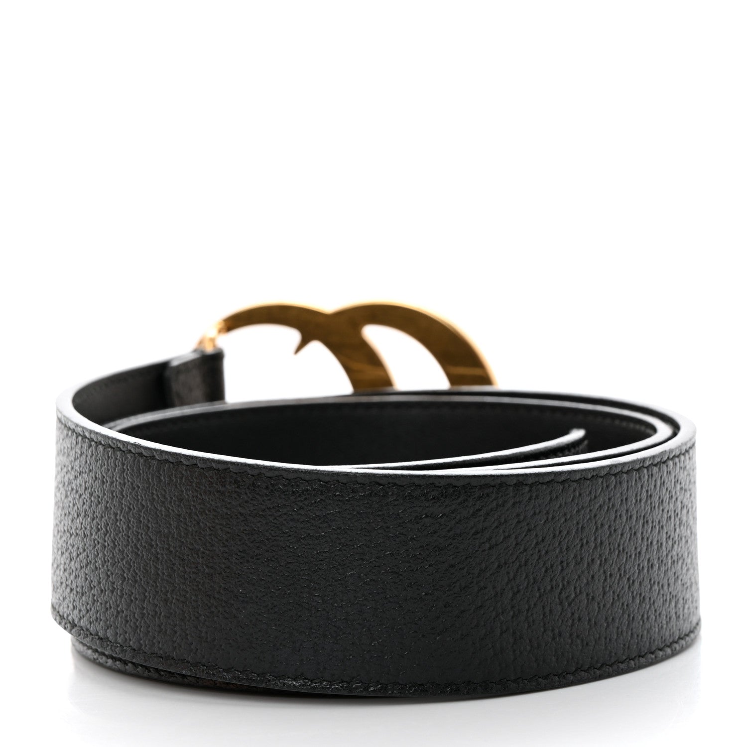 Gucci Textured Calfskin Double G 40mm Belt Black 2 of 6