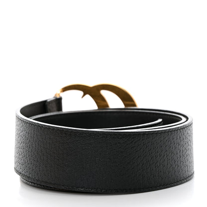 Gucci Textured Calfskin Double G 40mm Belt Black 2 of 6