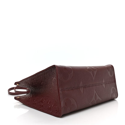 Louis Vuitton Empreinte Monogram Giant Onthego MM Wine 4 of 8