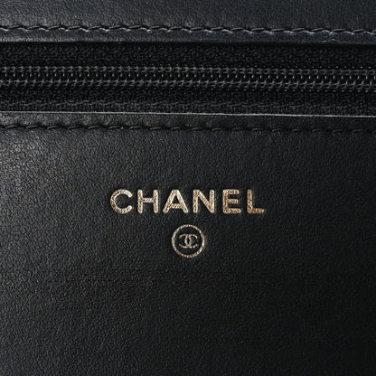 Chanel Caviar Quilted Boy Wallet On Chain WOC Black 5 of 10