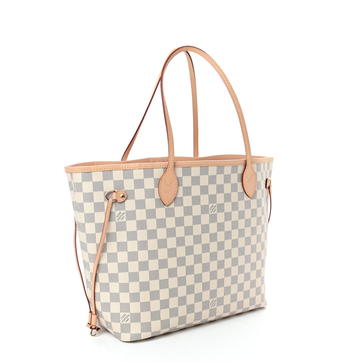 Damier Azur Neo Neverfull MM Rose Ballerine