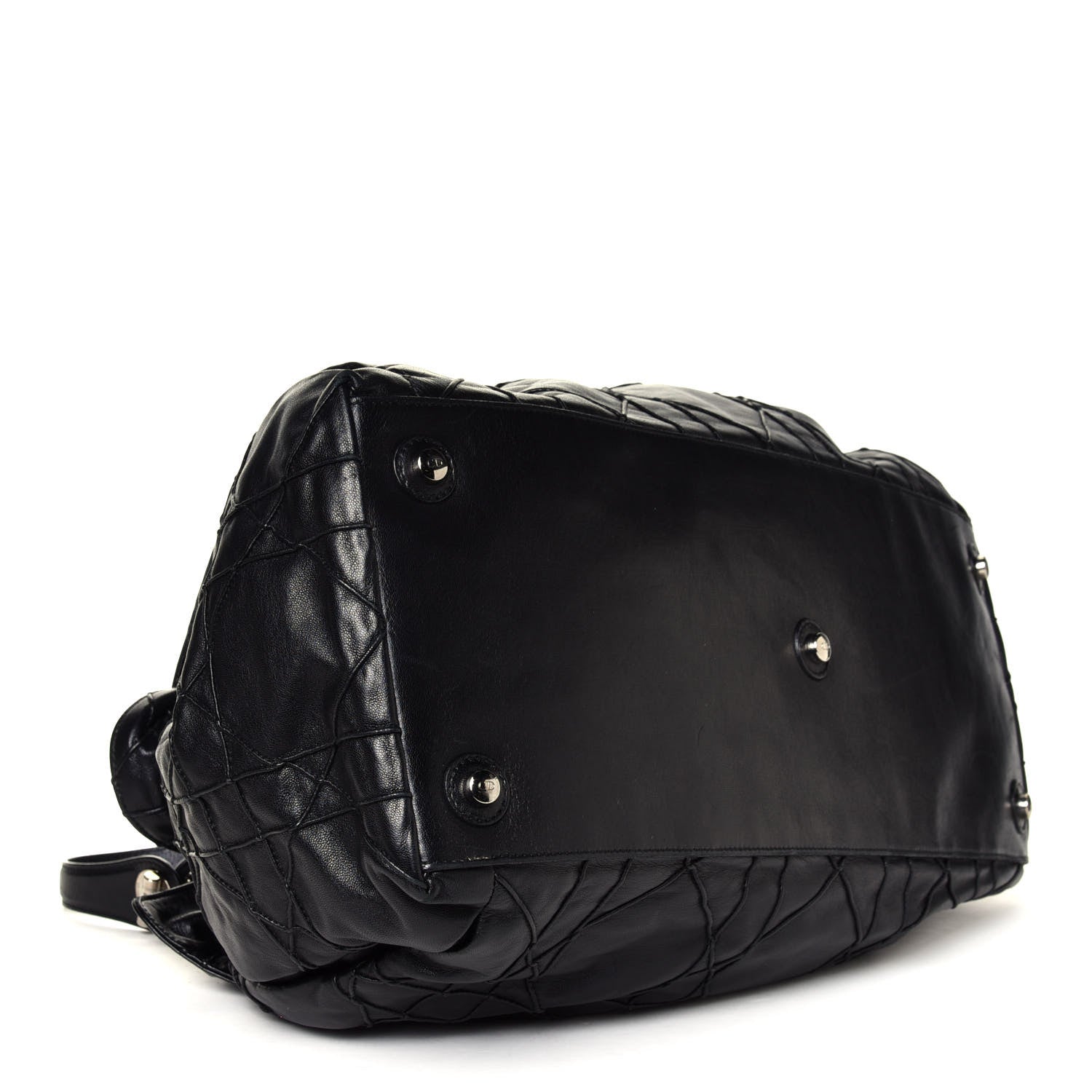 Christian Dior Lambskin Cannage Le Trente Tote Black 6 of 7