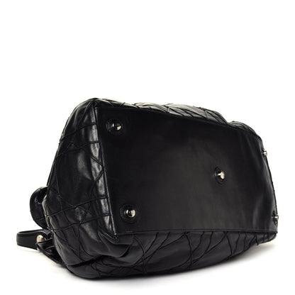 Christian Dior Lambskin Cannage Le Trente Tote Black 6 of 7
