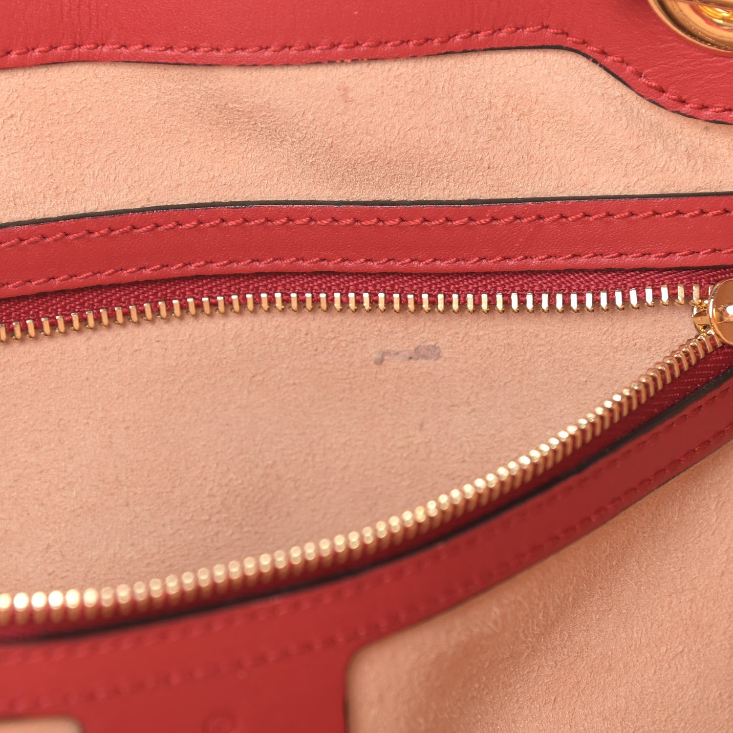 Gucci GG Supreme Monogram Medium Padlock Tote Hibiscus Red 12 of 13