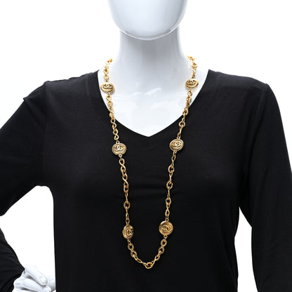 Chanel CC Medallion 31 Rue Cambon Tag Pendant Necklace Gold 3 of 4