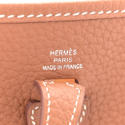 Hermes Taurillon Clemence Evelyne TPM Gold 6 of 12