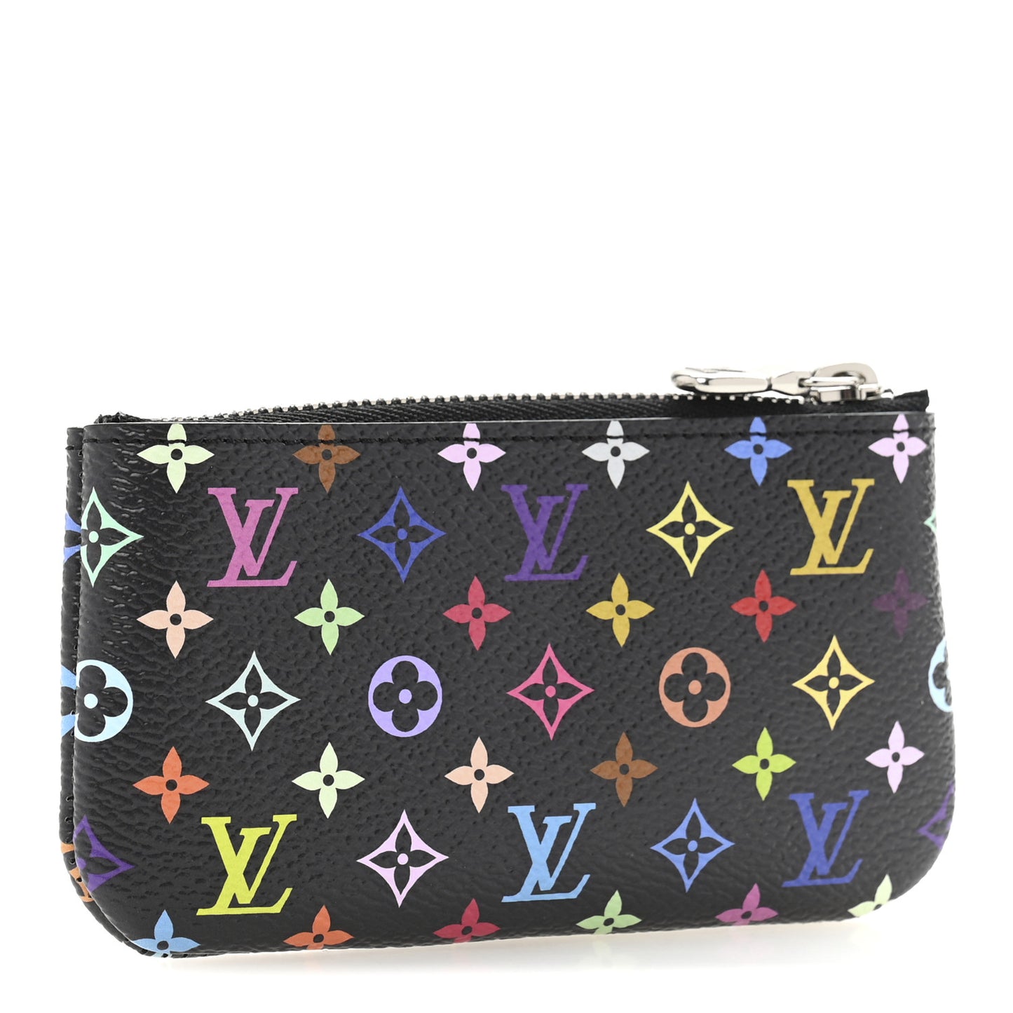 LV X TM Monogram Multicolor Key Pouch Black