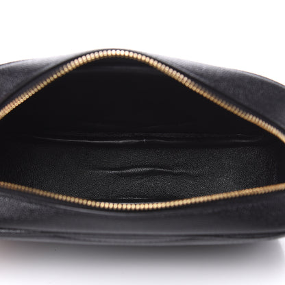Saint Laurent Grain De Poudre Matelasse Monogram Mini Lou Camera Bag Black 5 of 10