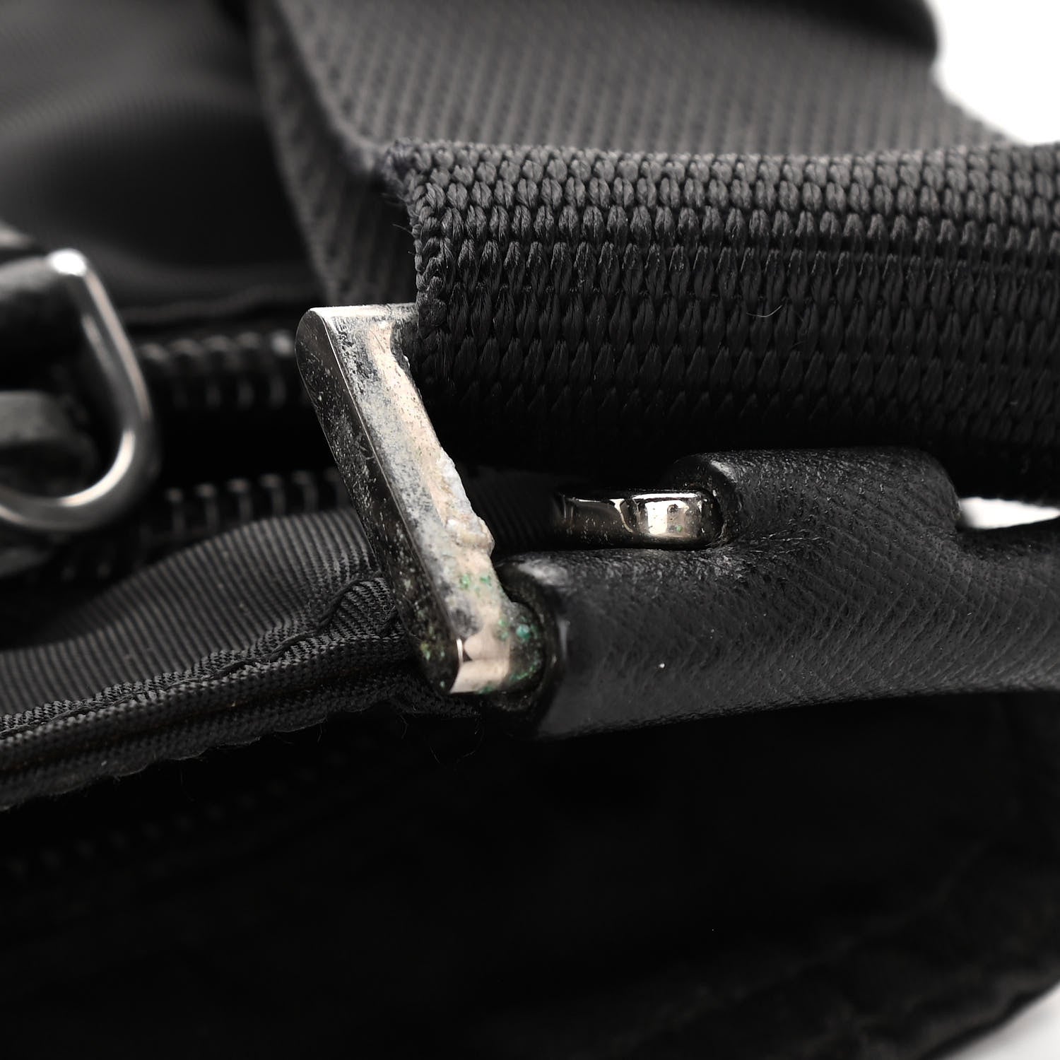 Prada Nylon Vela Flat Messenger Bag Black 11 of 11