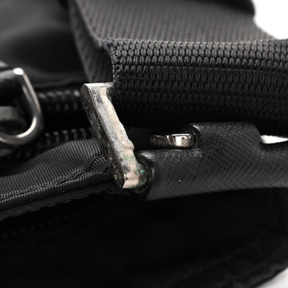 Prada Nylon Vela Flat Messenger Bag Black 11 of 11