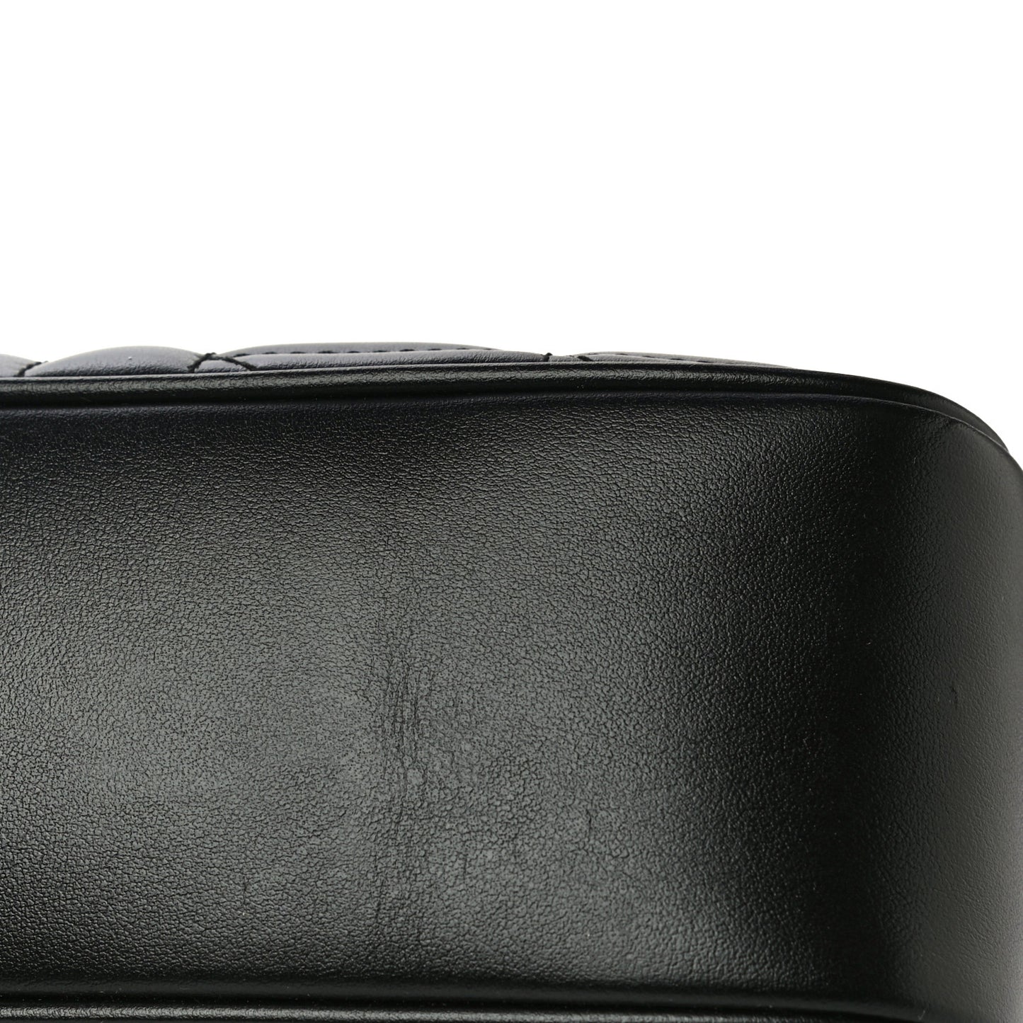Calfskin Matelasse Aria Small GG Marmont Chain Shoulder Bag Black