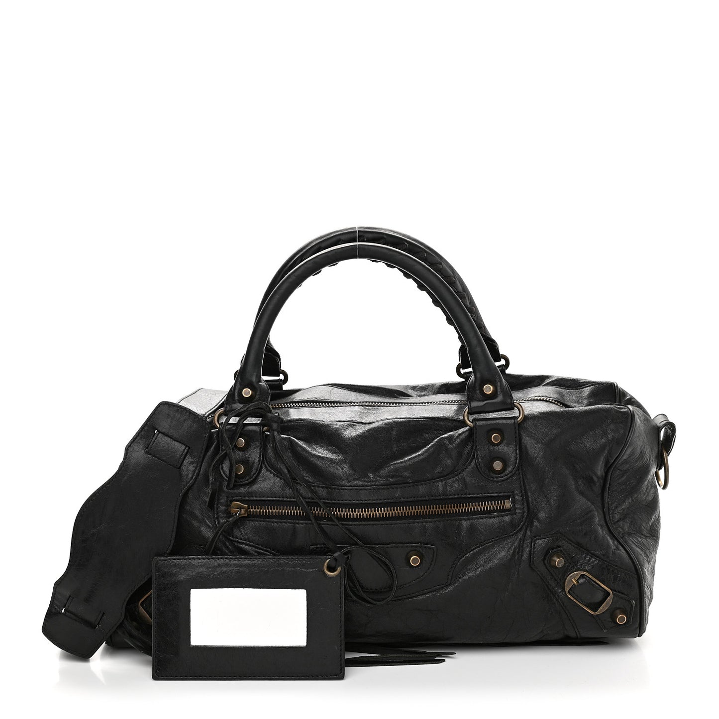 Agneau Classic Hardware Twiggy Black