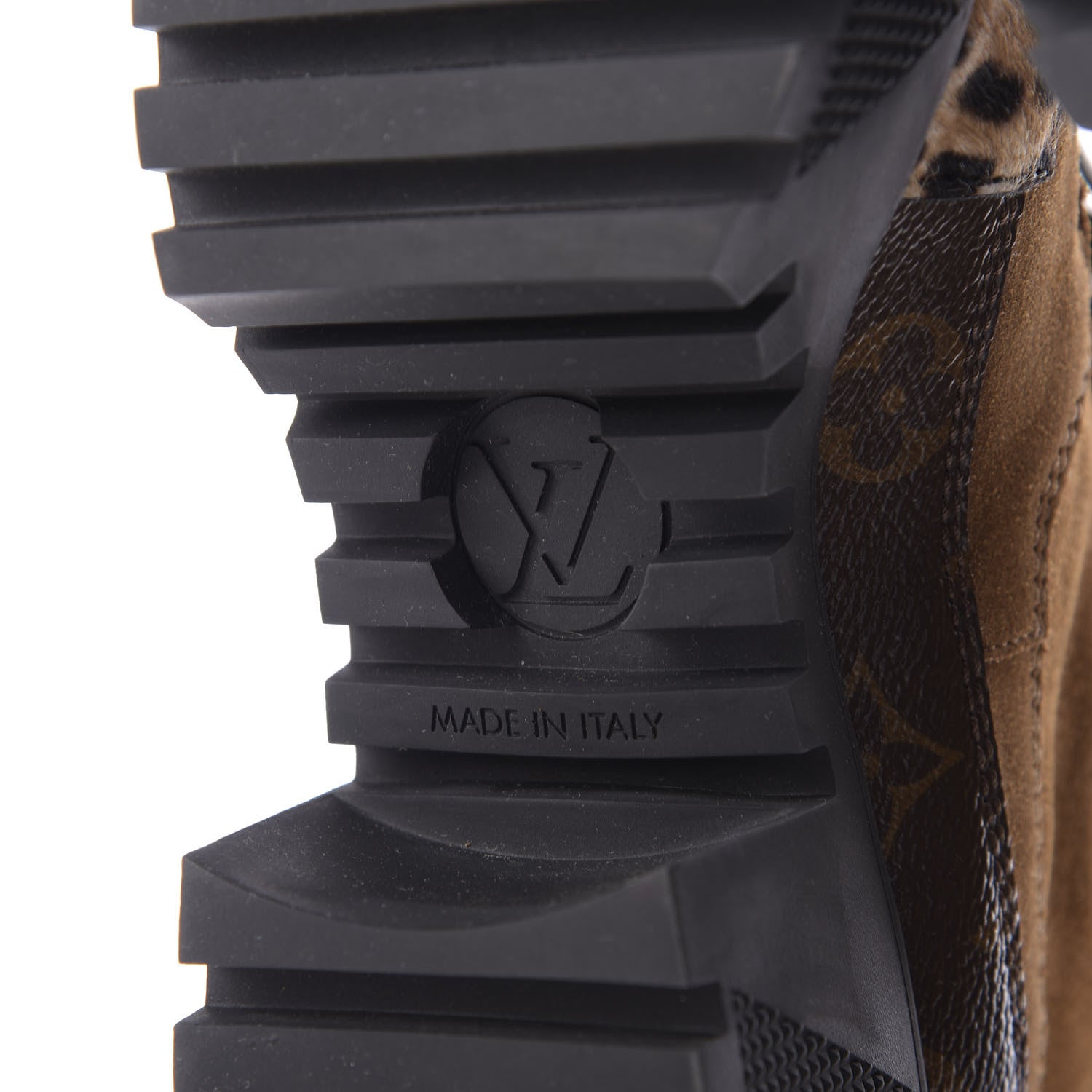 Louis Vuitton Suede Calfskin Monogram Laureate Platform Desert Boots 37.5 Cognac 8 of 9