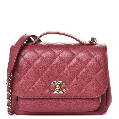Chanel Caviar Quilted Small Business Affinity Flap Dark Pink 1 of 10