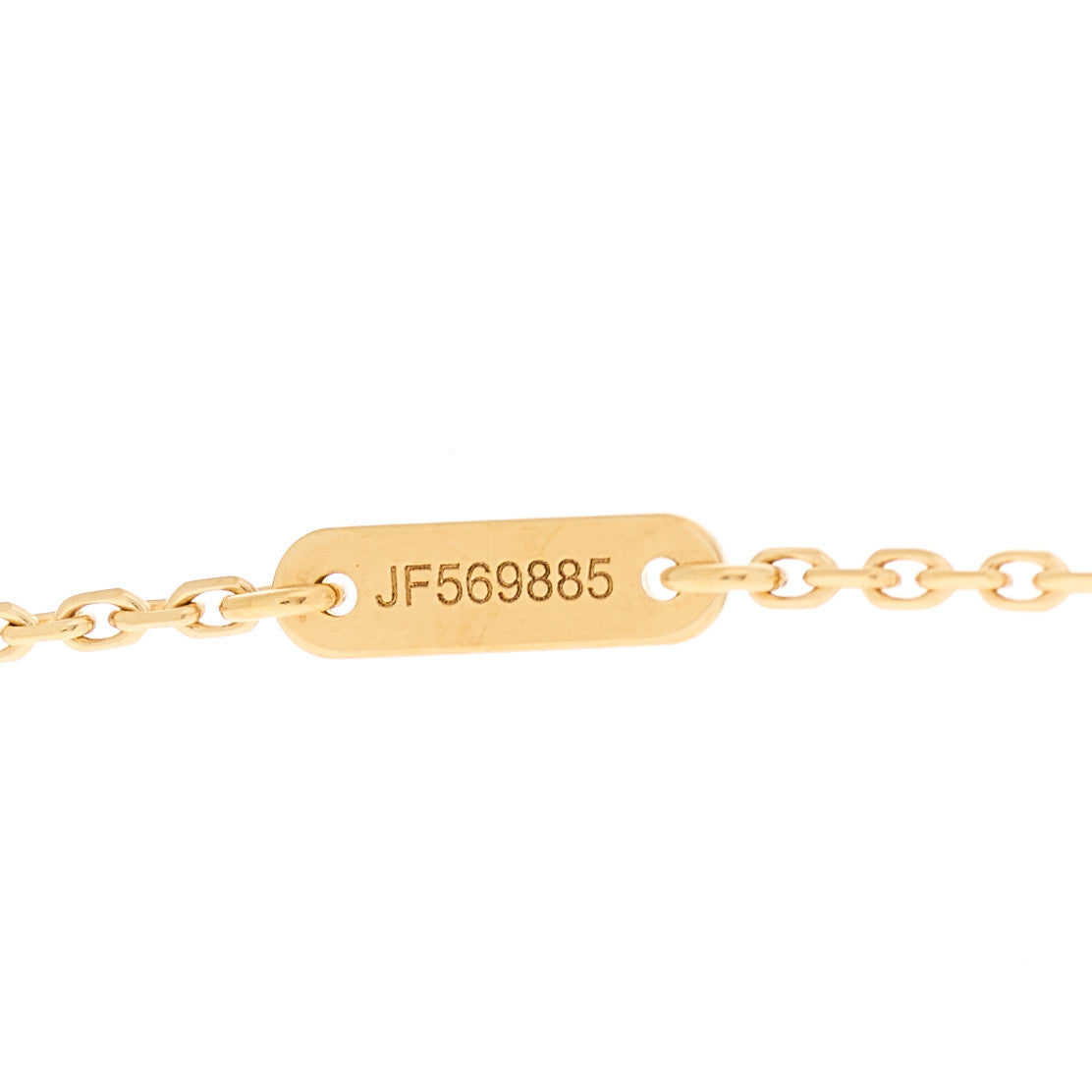 18K Yellow Gold Mother of Pearl Sweet Alhambra Pendant Necklace