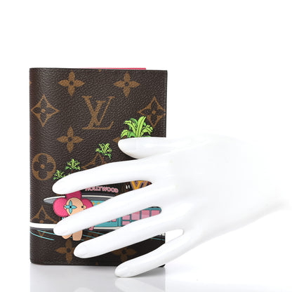 Louis Vuitton Monogram 2021 Christmas Animation Hollywood Passport Cover Fuchsia 2 of 6