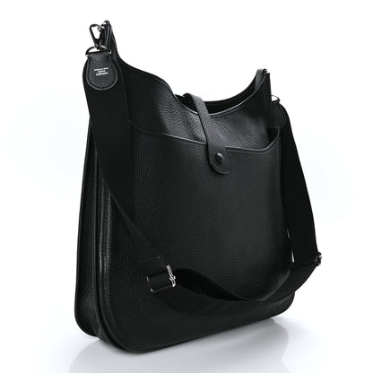 Hermes Taurillon Clemence Evelyne III TGM Black 2 of 8