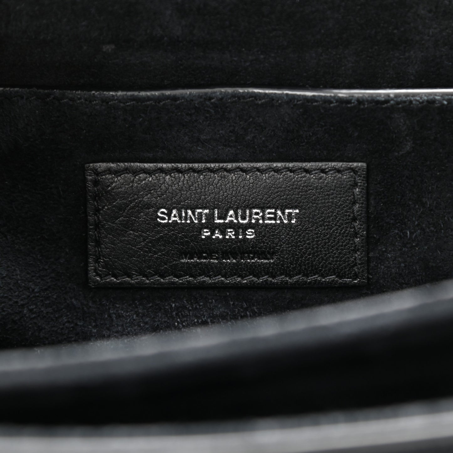 Smooth Calfskin Suede Medium Bellechasse Black
