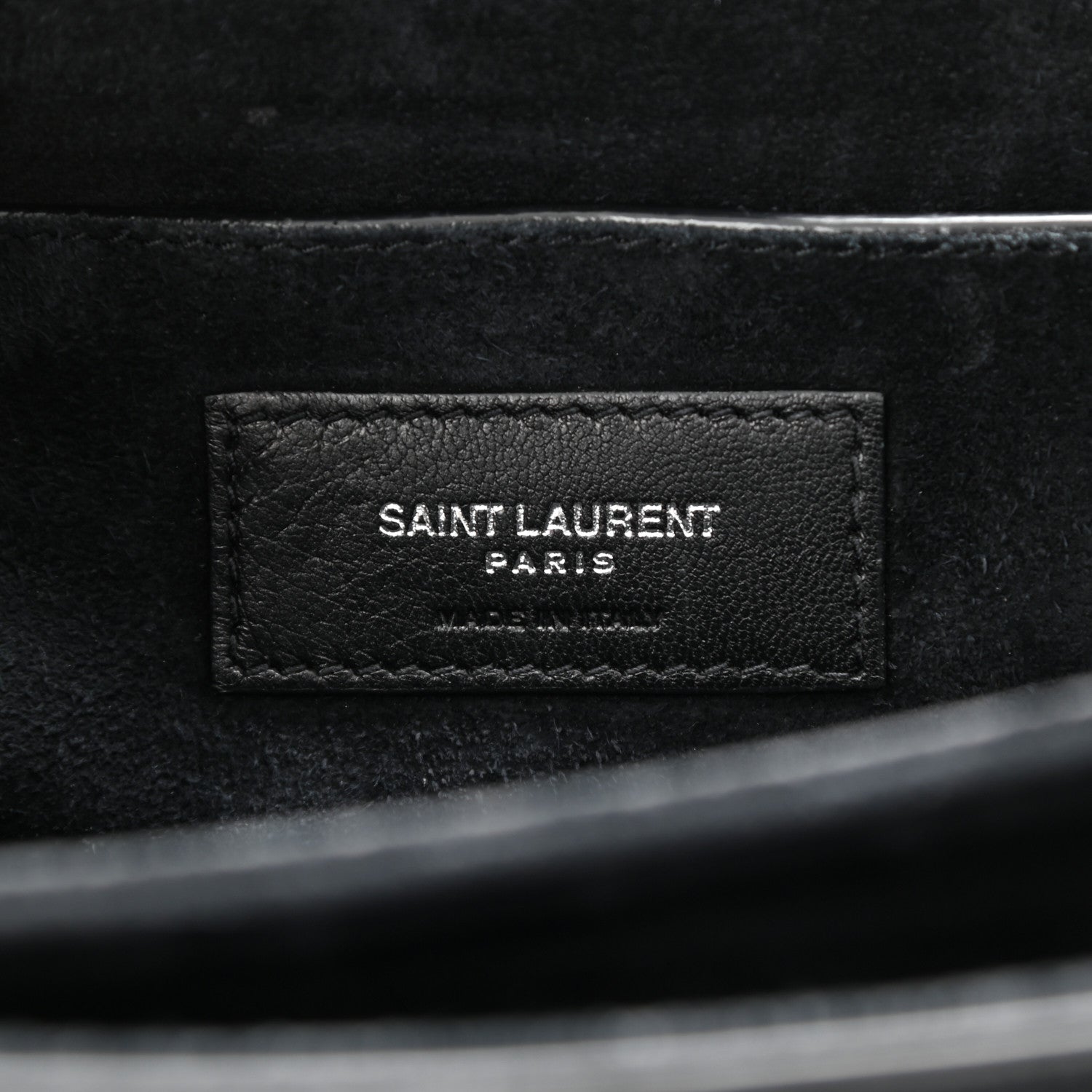 Saint Laurent Smooth Calfskin Suede Medium Bellechasse Black 6 of 11