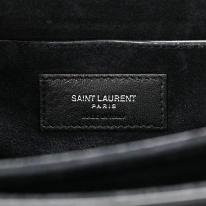 Saint Laurent Smooth Calfskin Suede Medium Bellechasse Black 6 of 11