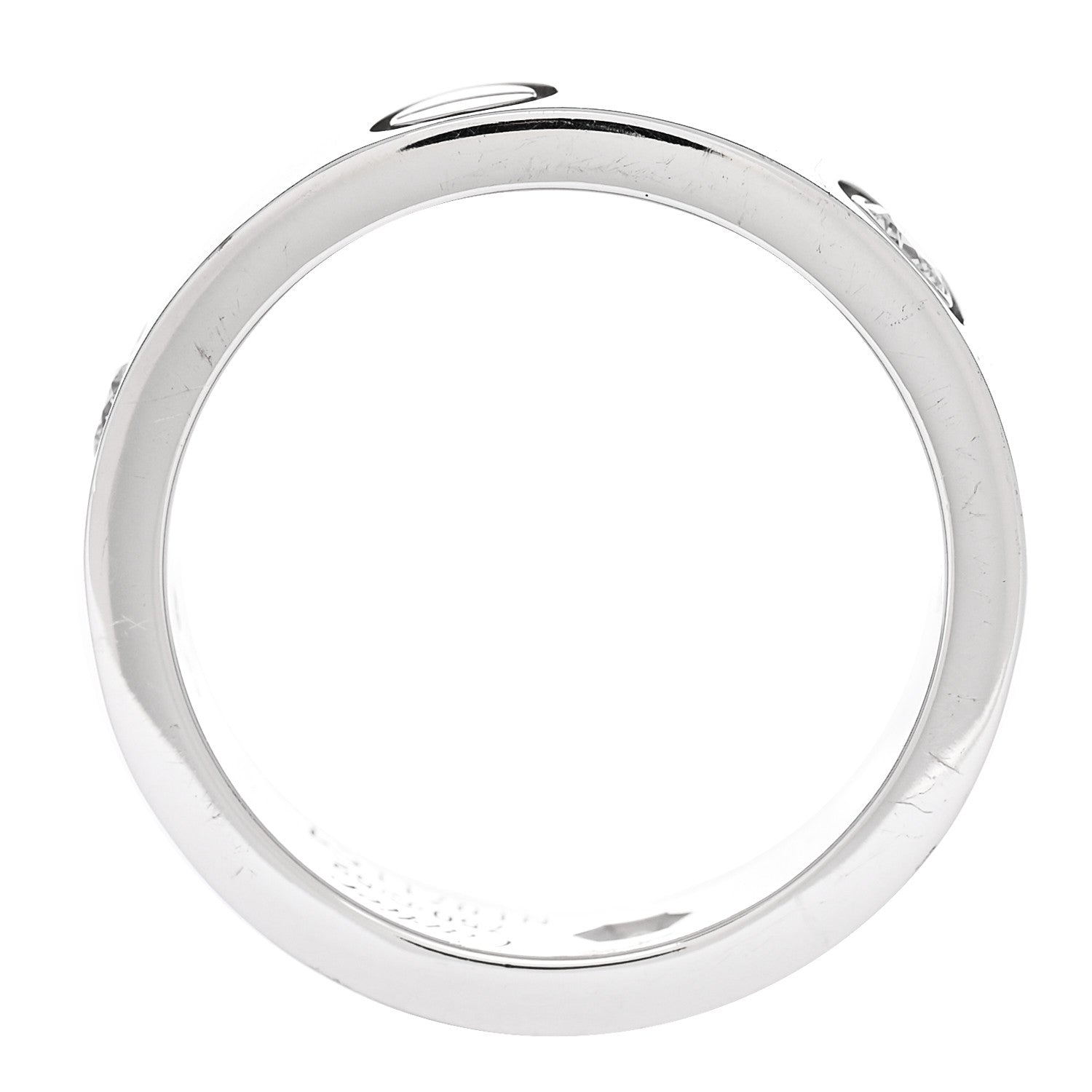 Cartier 18K White Gold 3 Diamond 5.5mm LOVE Ring 52 6 6 of 7